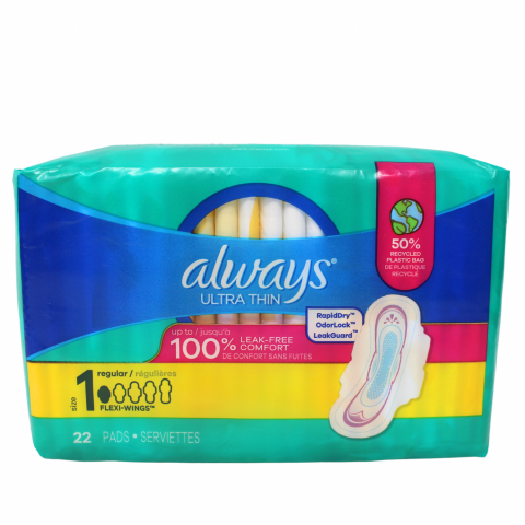 ALWAYS ULTRA THIN 22CT REGULAR/12