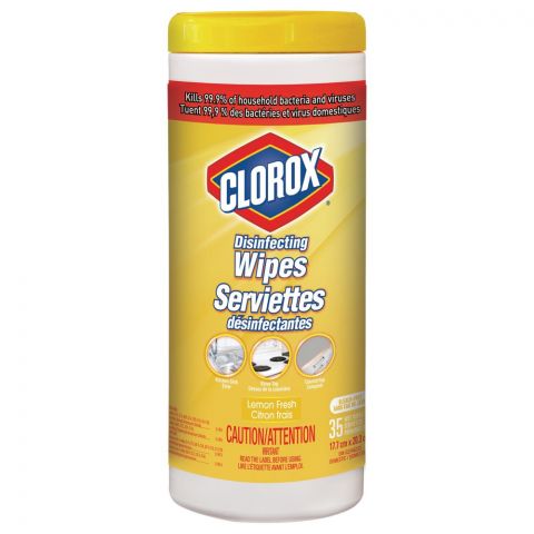 CLOROX 35CT DISINFECTING WIPES LEMON FRESH/12