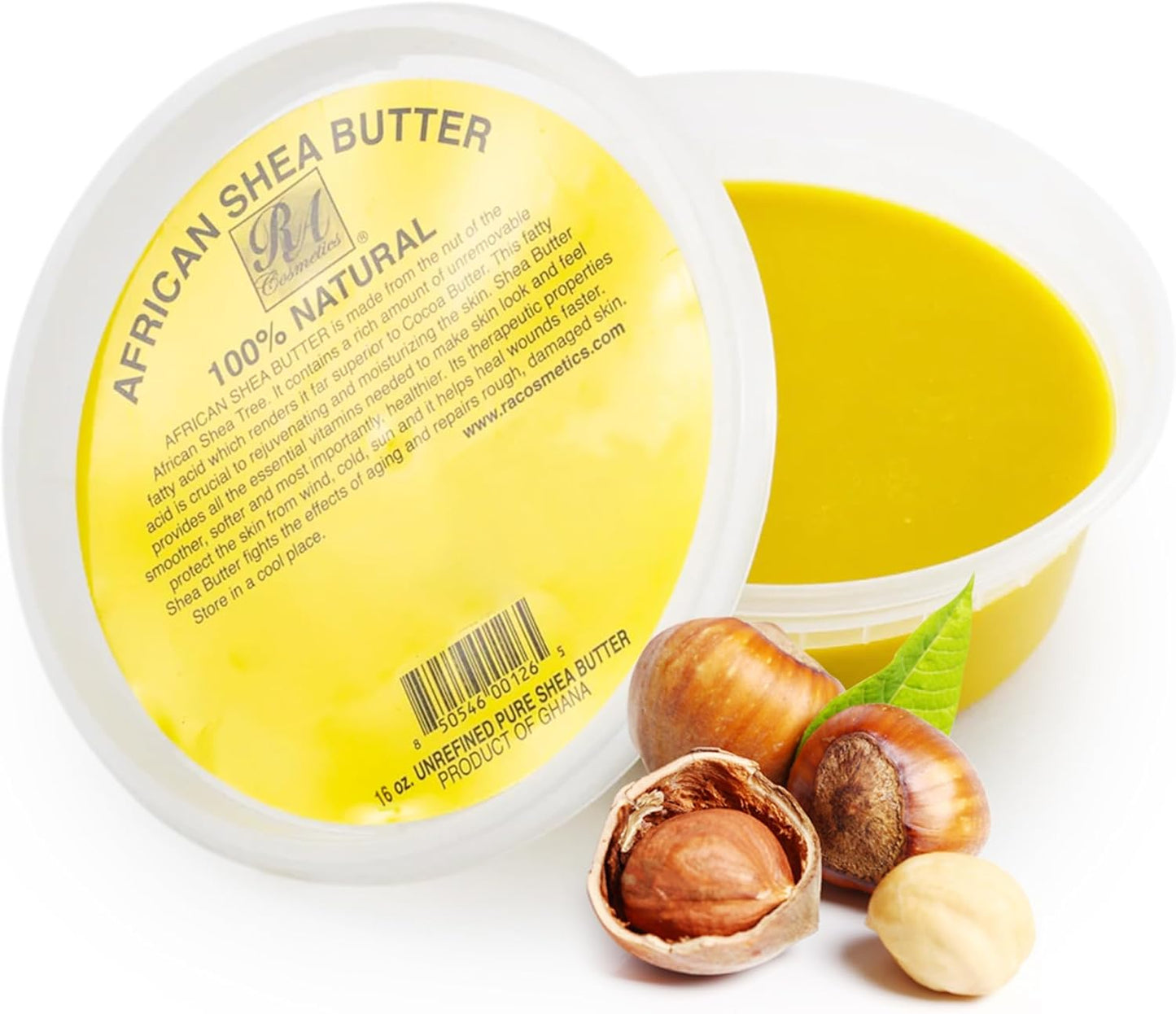 RA COSMETICS 100% Pure African Shea Butter (16oz)