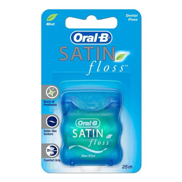 ORAL-B FLOSS SATIN 25M MINT/12X12
