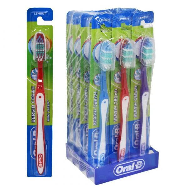 ORAL-B T/B SOFT SHINY CLEAN +HYGIENE CAP/96