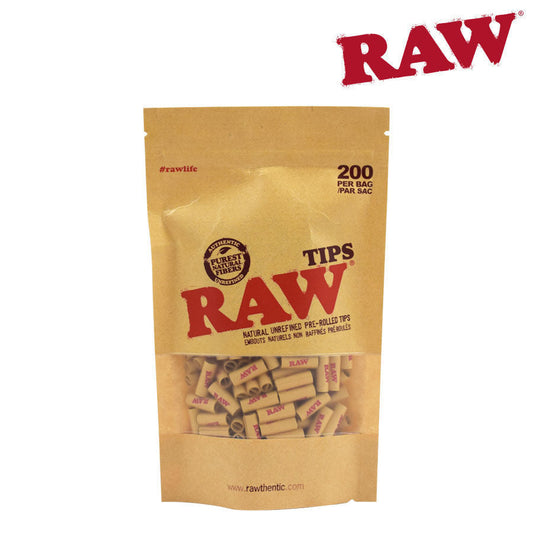 RAW TIPS - PRE-ROLLED UNBLEACHED