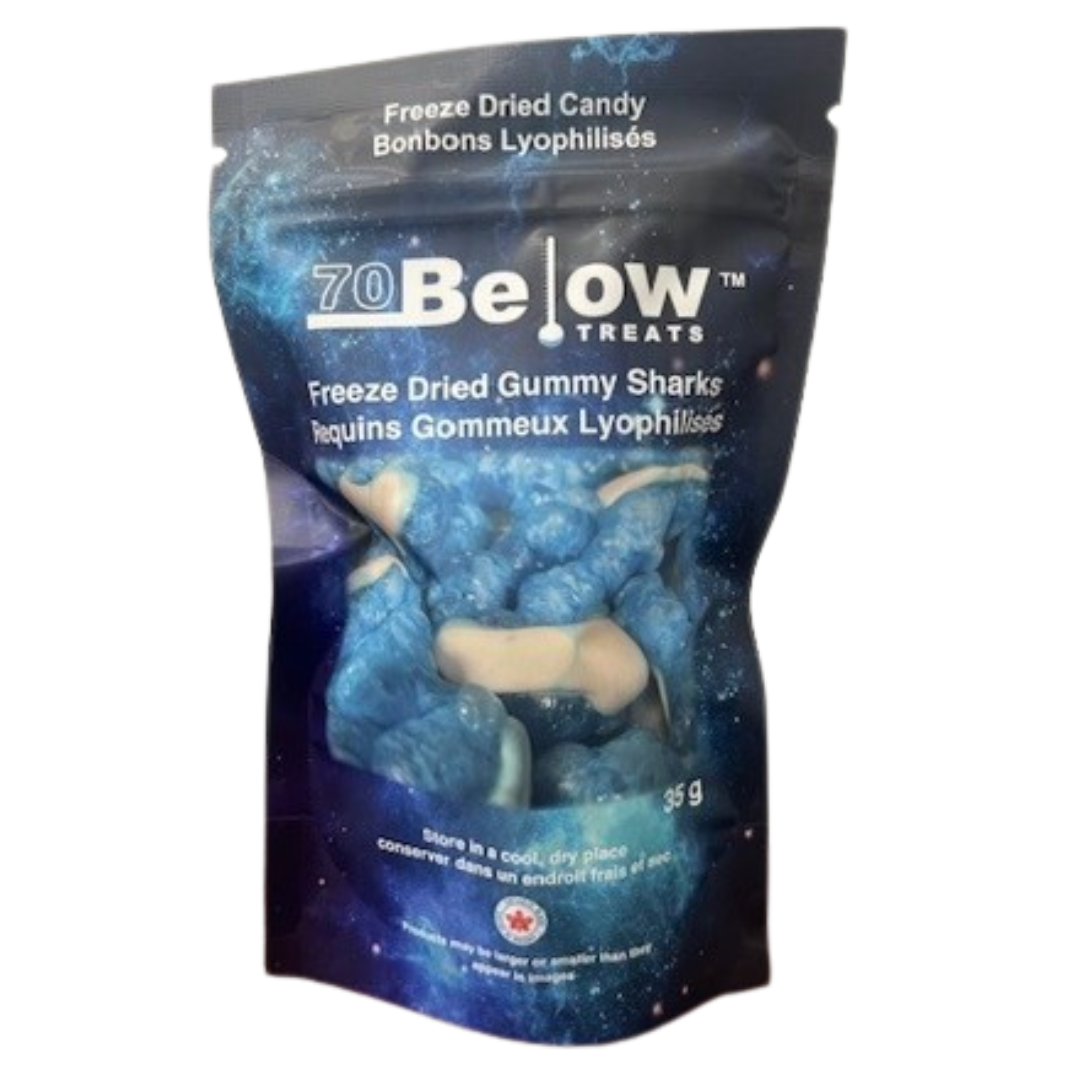 70 Below Treats Freeze Dried Blue Sharks 12x35g