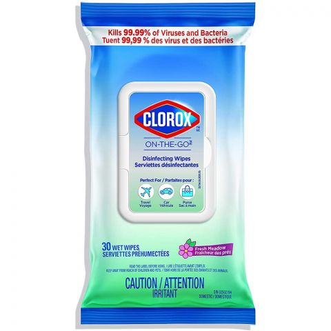 CLOROX 30CT DISINFECTING WIPES FRESH MEADOW (B) /12X4