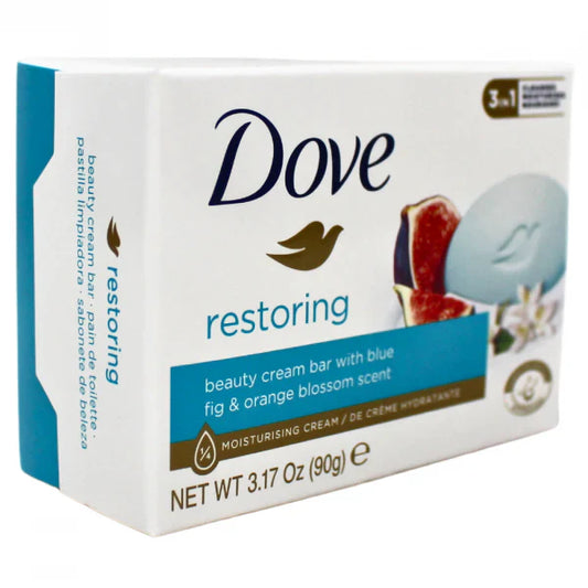 DOVE BAR SOAP 90G RESTORE BLUE FIG & ORANGE (B)/48