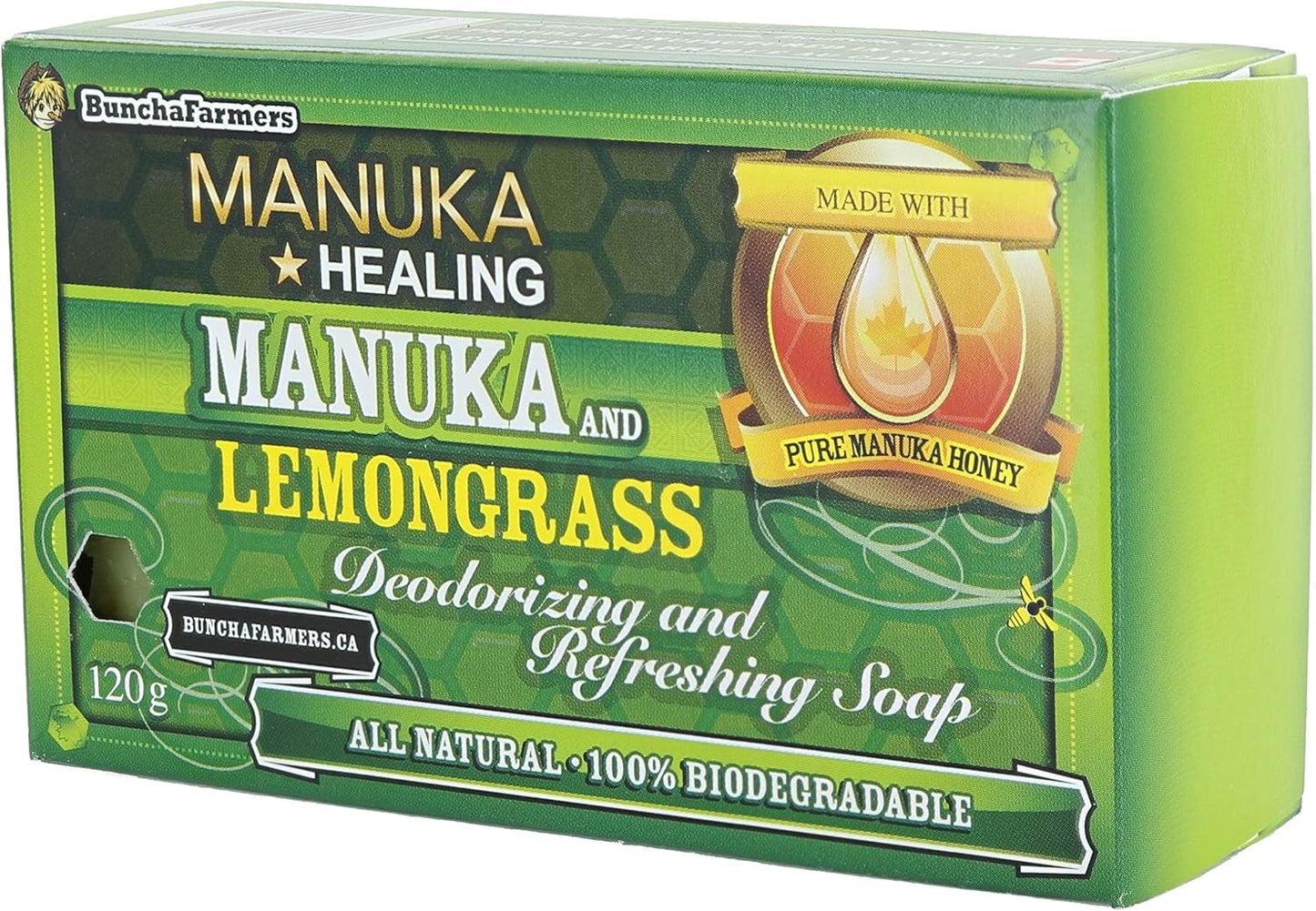 BunchaFarmers All Natural - Manuka Honey Hand & Body Soap - Lemongrass