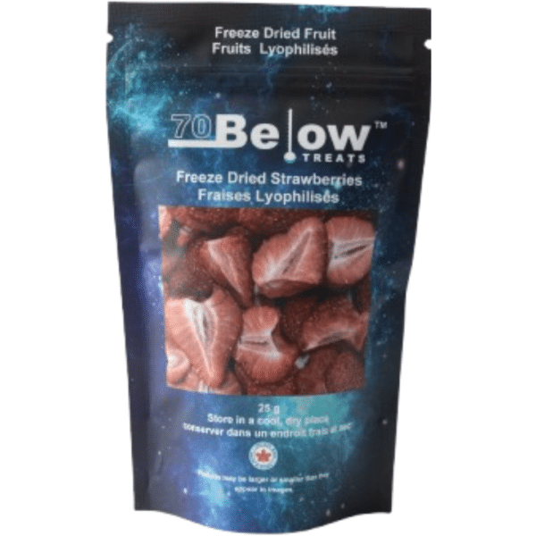 70 Below Treats Freeze Dried Strawberries 12x25g